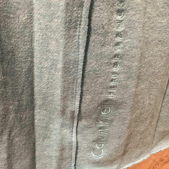 CALVIN KLEIN PERFORMANCE Sweatshirt Tunic Fleece Athleisure Aqua Medium - Picture 4 of 6